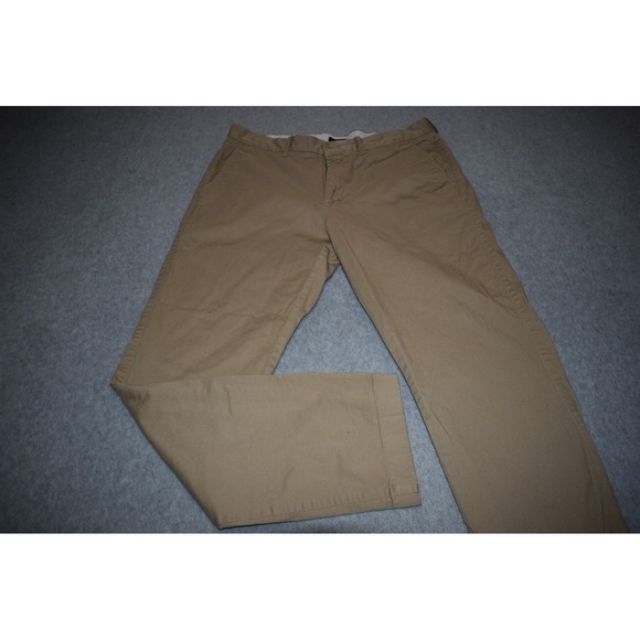 J.Crew Other - J.Crew Chino Pants Men 33x32 Tan Flex Straight Leg Cotton Blend